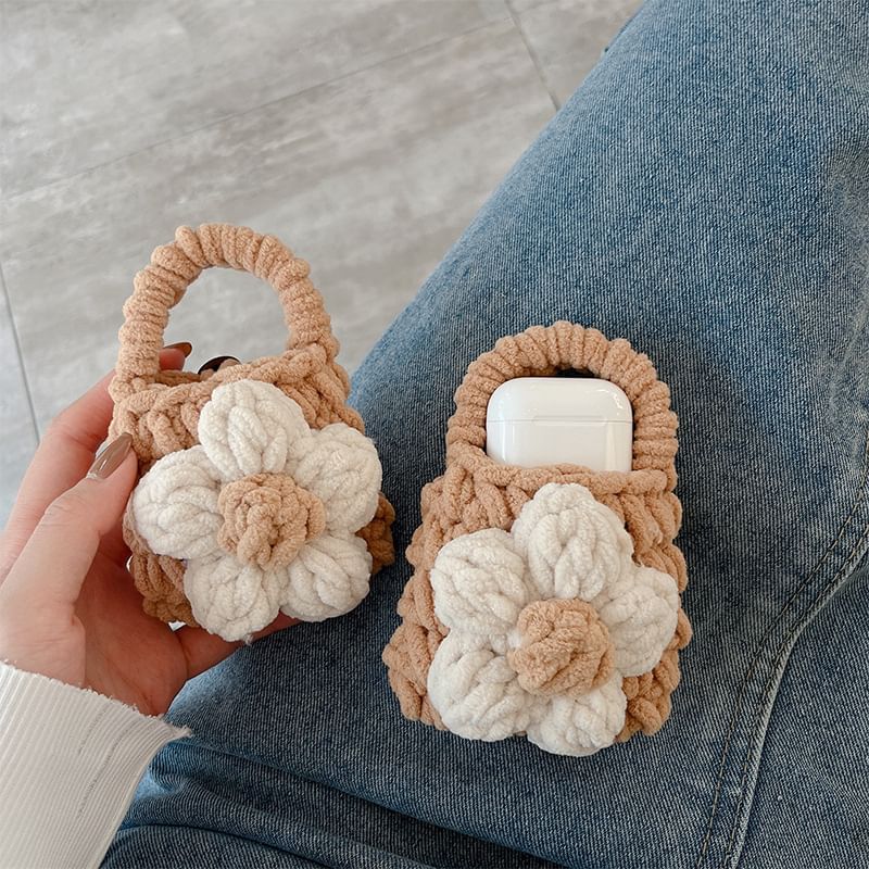 Case Knit Earphone Pouch Floral