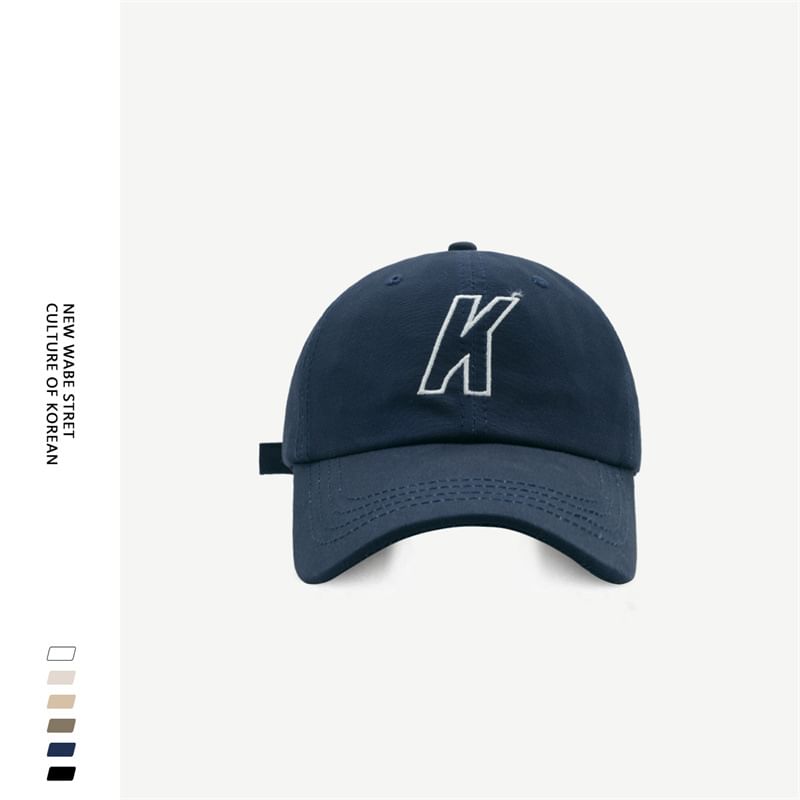 Baseball Cap Embroidered Letter