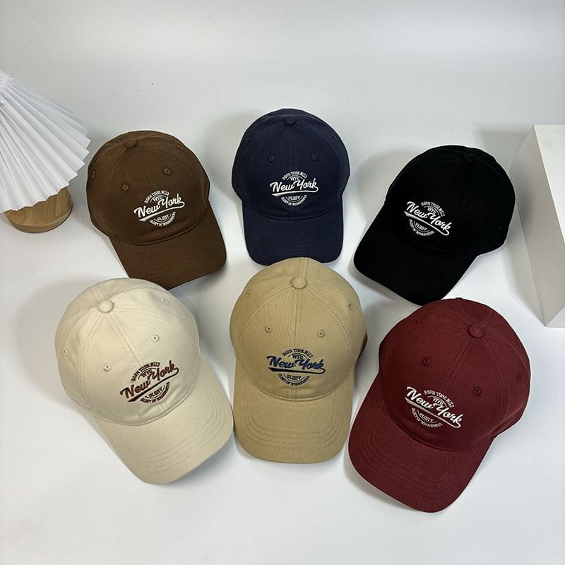 Letter Cap Embroidered Baseball