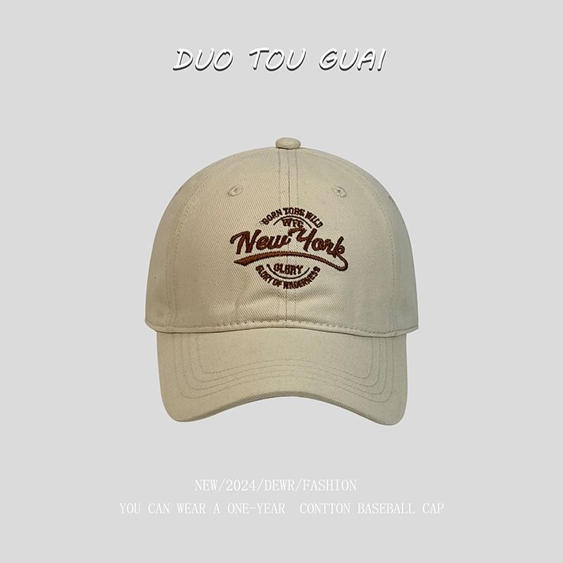 Letter Cap Embroidered Baseball