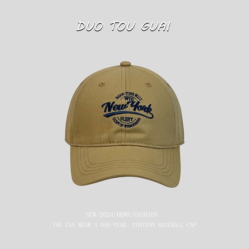 Letter Cap Embroidered Baseball