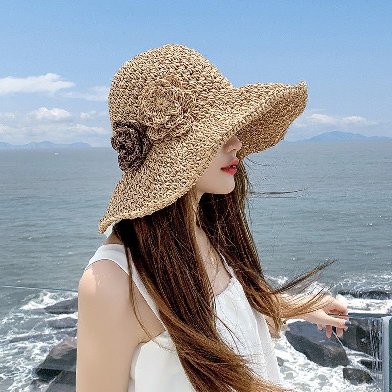 Sample Flower Straw Sun Hat