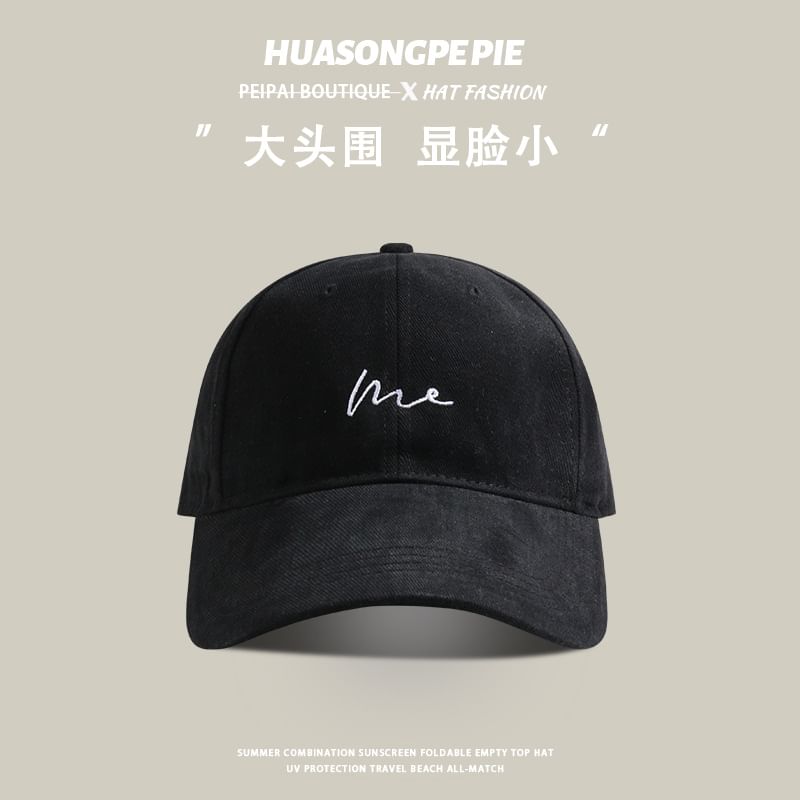Lettering Embroidered Cap Baseball