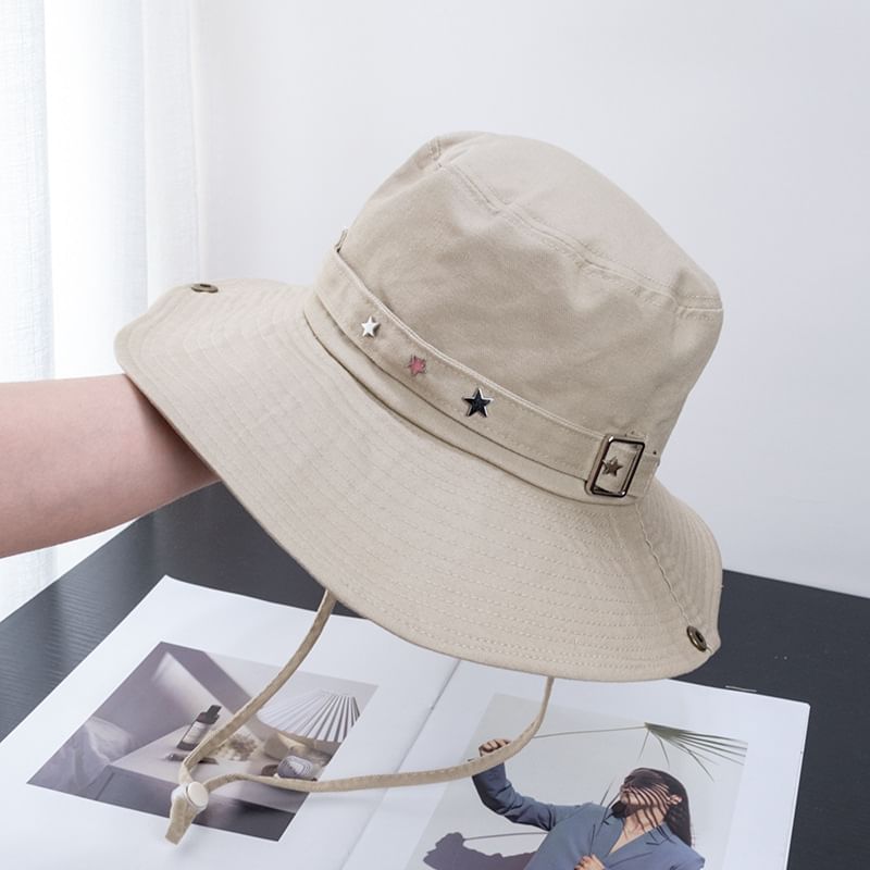 Hat Buckled Plain Bucket