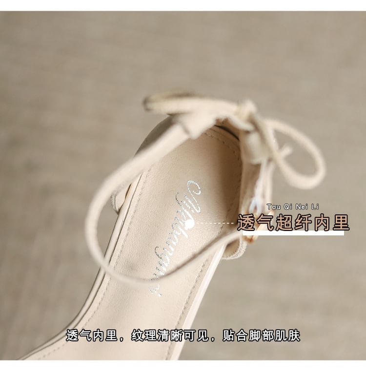 Strap Ankle Sandals Heel Chunky