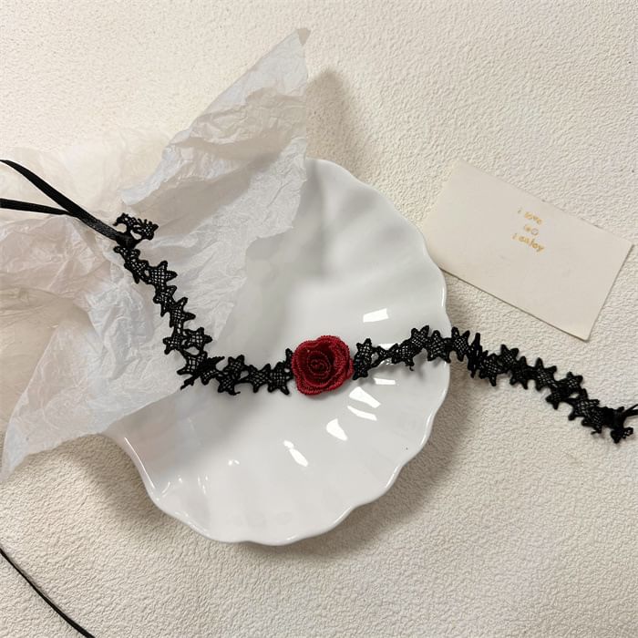 Choker Rose Fabric
