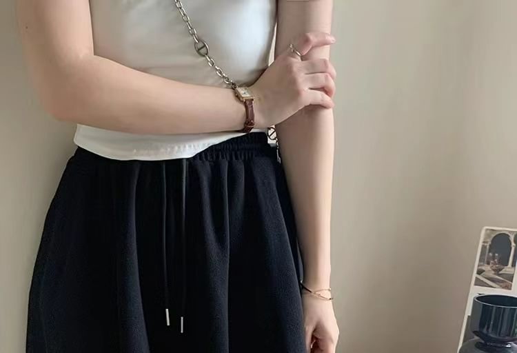 Plain High Skort Waist