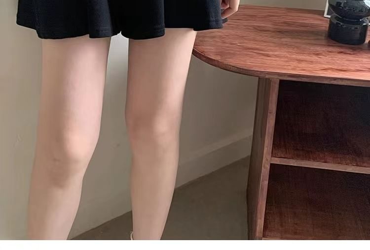 Plain High Skort Waist