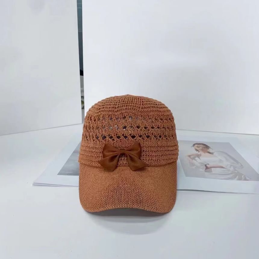 Bow Cap Baseball Woven