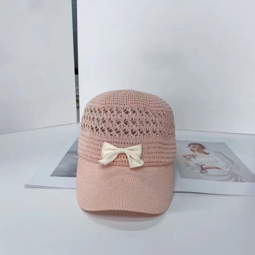 Bow Cap Baseball Woven