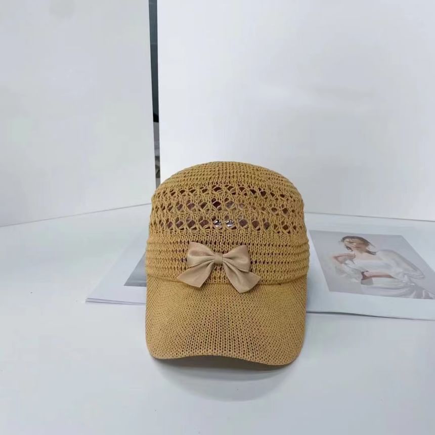 Bow Cap Baseball Woven