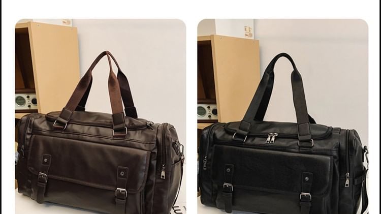 Carryall Faux Multi-Pocket Leather