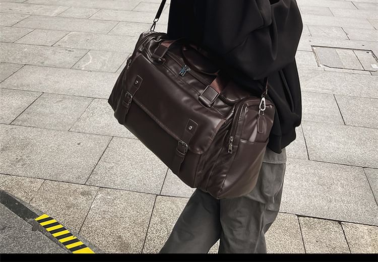 Carryall Faux Multi-Pocket Leather