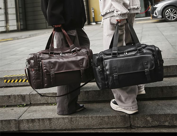 Carryall Faux Multi-Pocket Leather