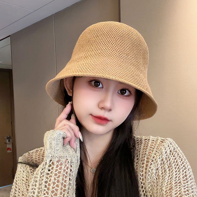 Straw Bucket Hat