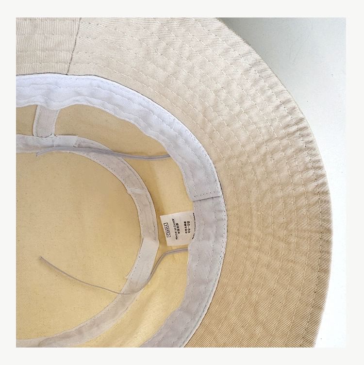 Bucket Lettering Embroidered Hat