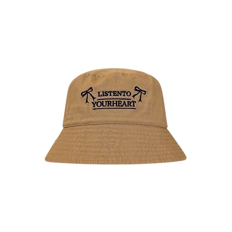 Bucket Lettering Embroidered Hat