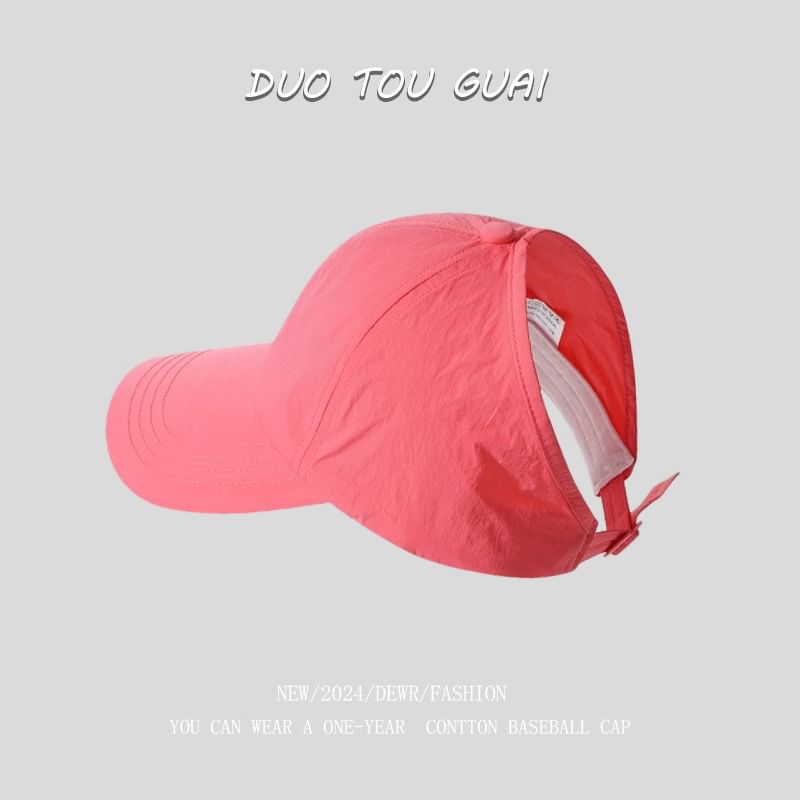 Baseball Top Open Cap Plain