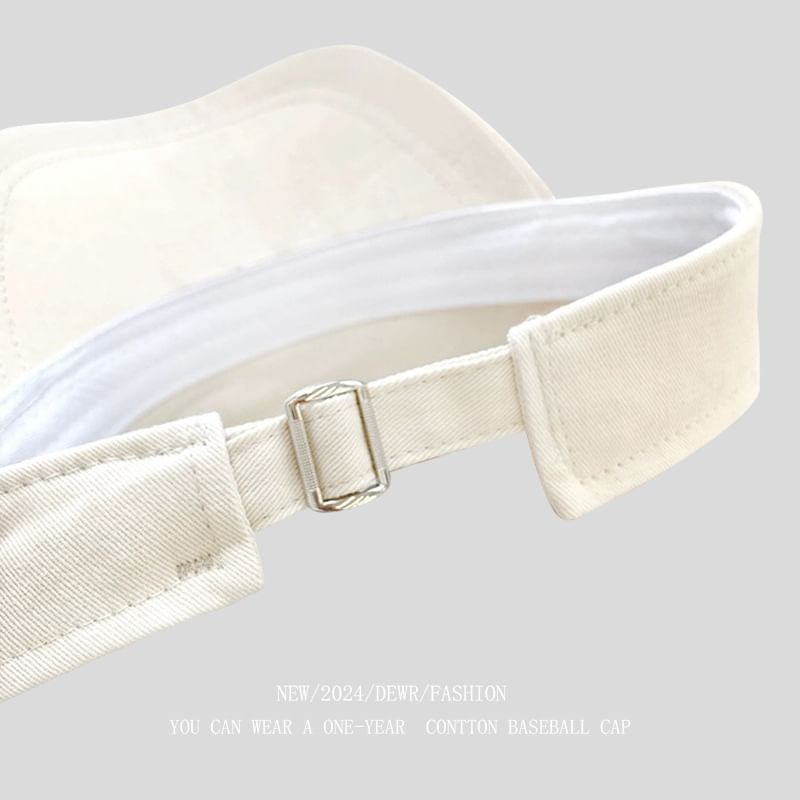 Sun Visor Embroidered Bow