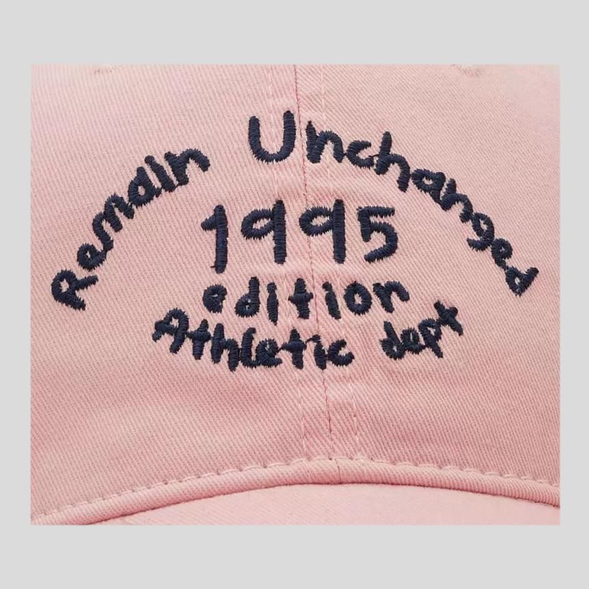 Embroidered Lettering Baseball Cap