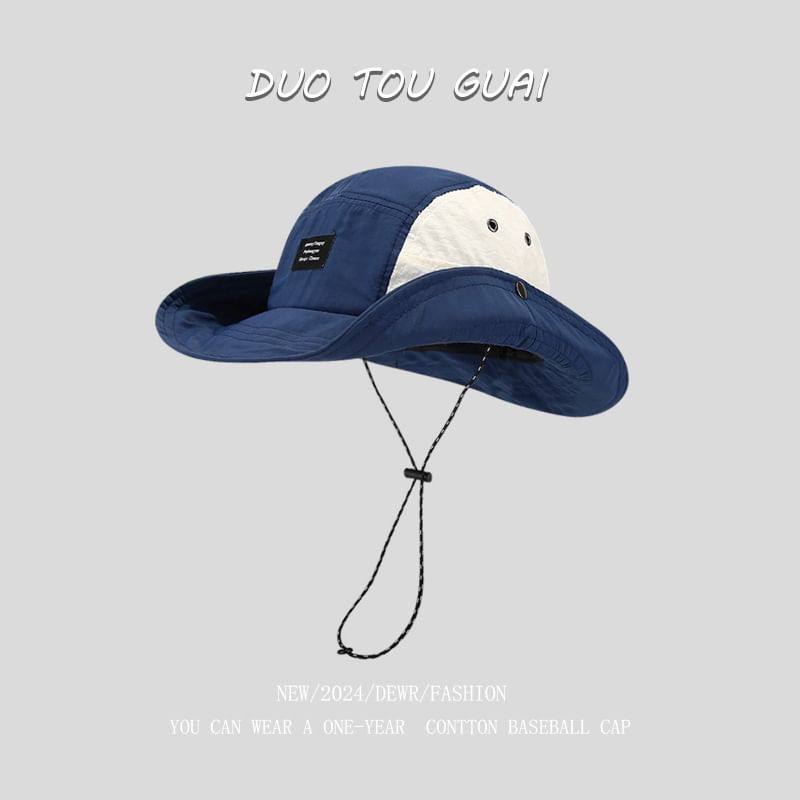 Tone Applique Bucket Two Hat