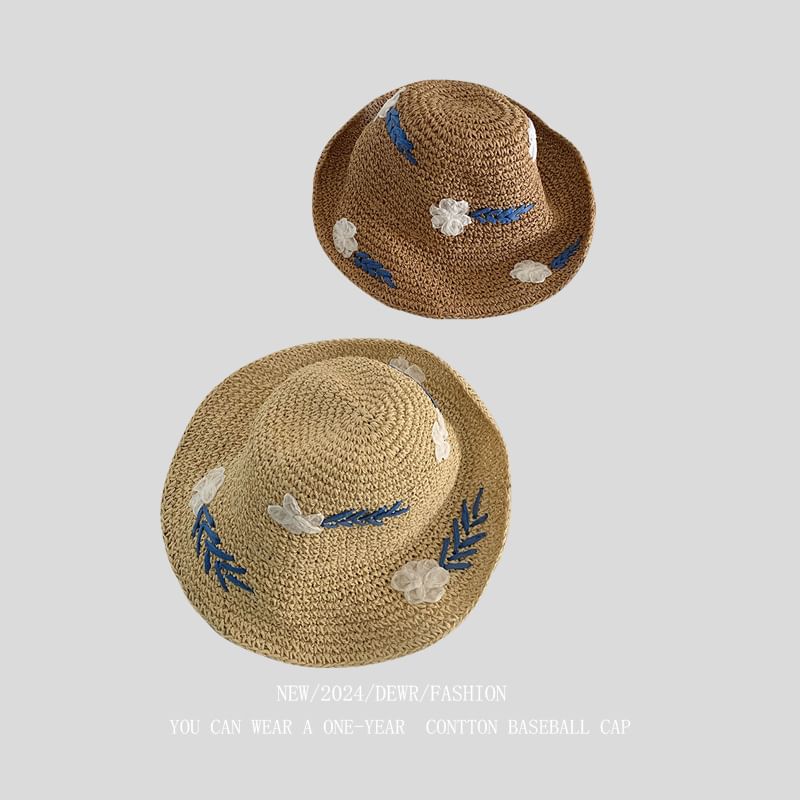 Accent Sun Floral Woven Hat