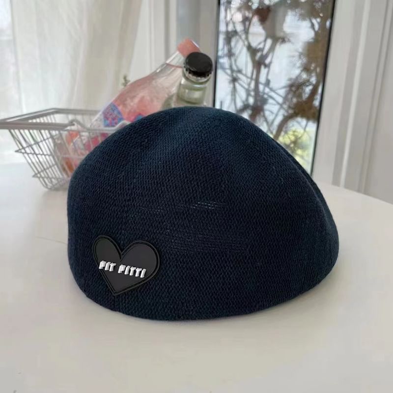 Knit Beret Heart