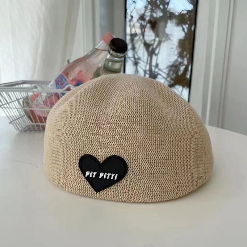 Knit Beret Heart