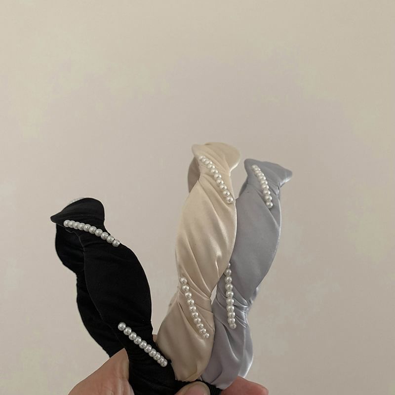 Faux Band Hair Pearl