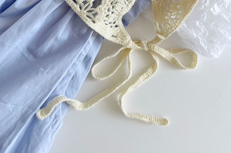 Crochet Knit Plain Headkerchief