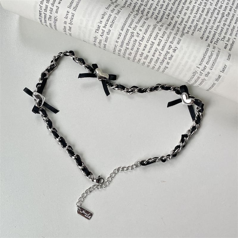 Heart Bow Necklace