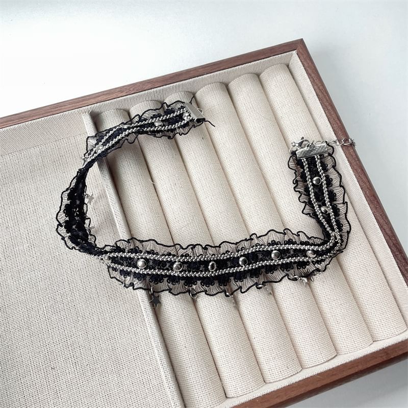 Choker Star Fringed Lace