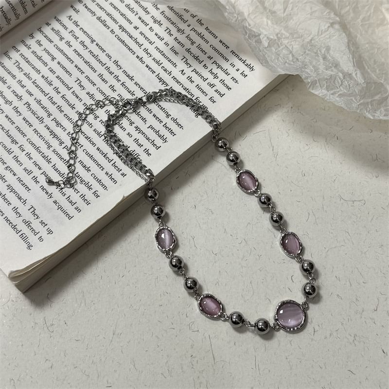 Necklace Beaded Gemstone