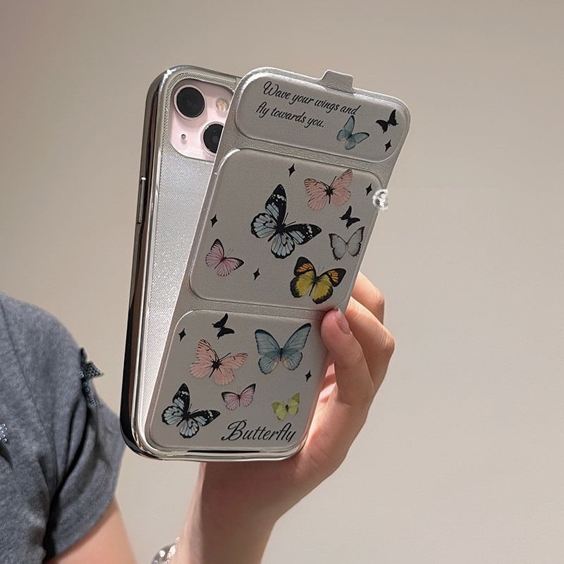 Stand Phone Case Butterfly Foldable