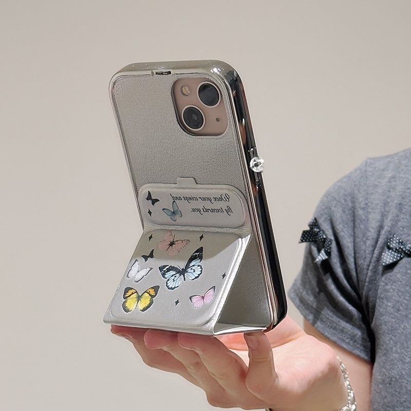 Stand Phone Case Butterfly Foldable