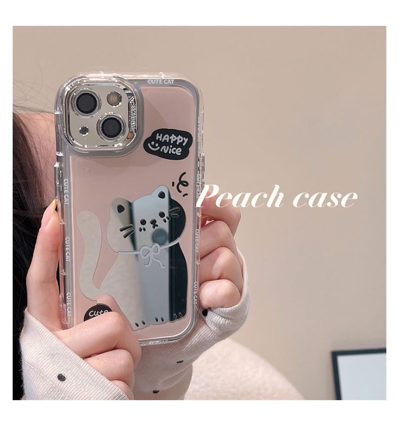 Case Mirrored Phone Cat
