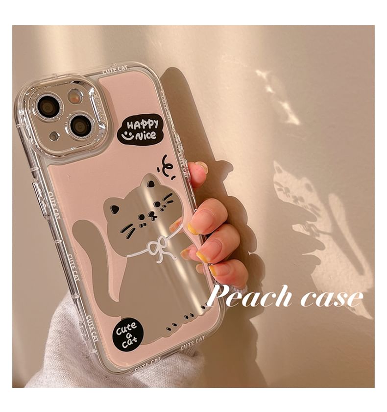 Case Mirrored Phone Cat