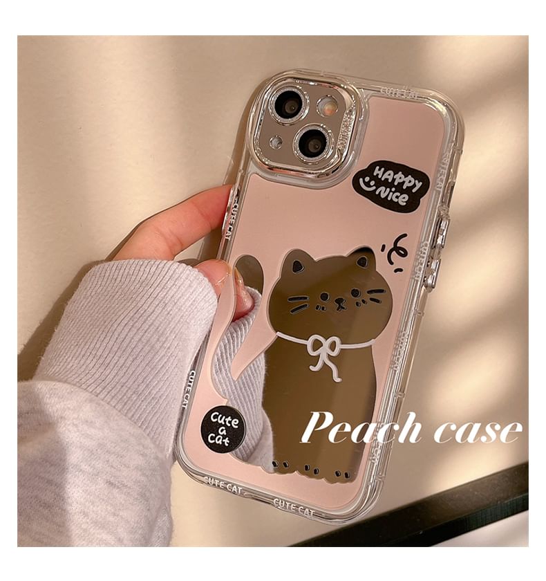 Case Mirrored Phone Cat