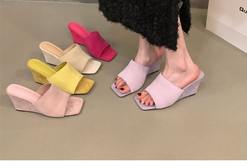 Sample Wedge Slide Sandals