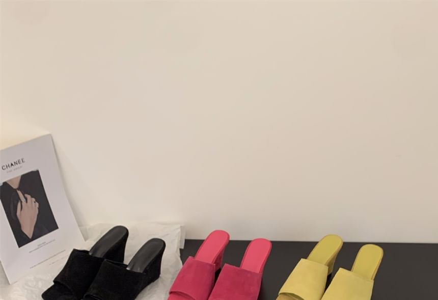 Sample Wedge Slide Sandals