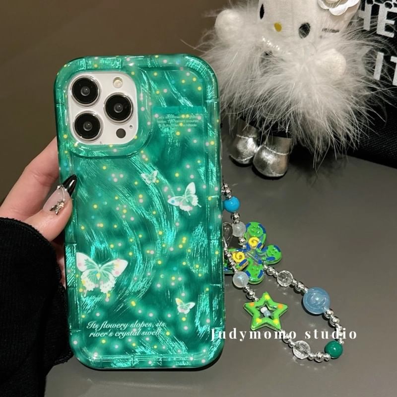 Case Butterfly Phone Strap