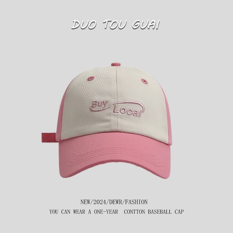 Baseball Lettering Embroidered Tone Cap Two