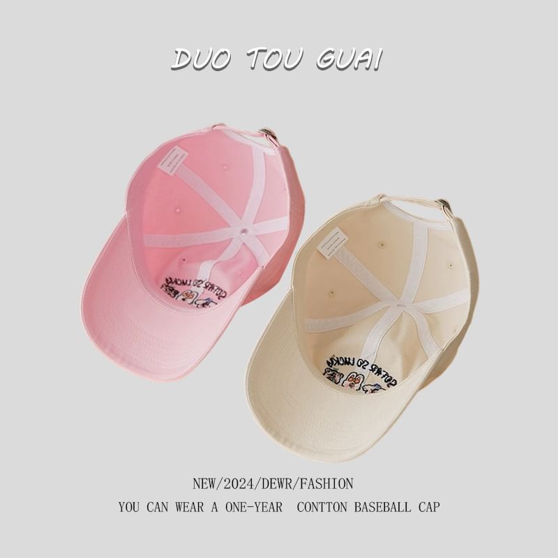 Cap Embroidered Baseball Cartoon