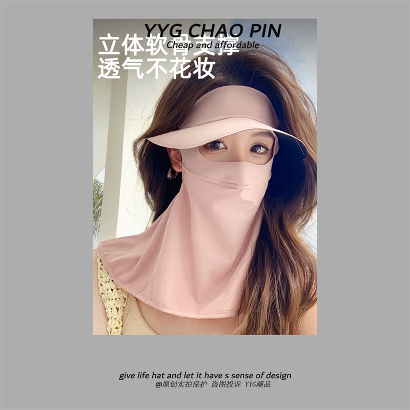 with Plain Face Neck Sun Protection Flap Cover