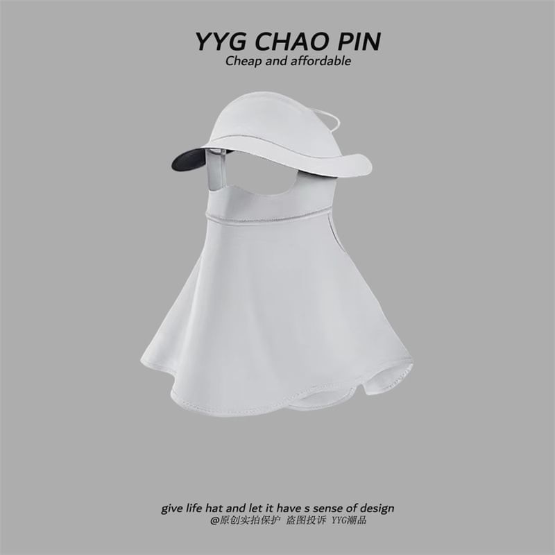with Plain Face Neck Sun Protection Flap Cover