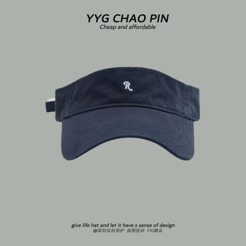 Visor Sun Embroidered Lettering