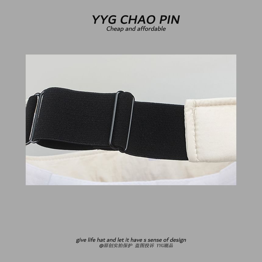 Embroidered Lettering Tone Two Sun Visor