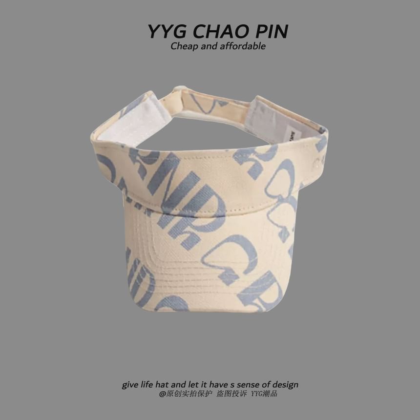 Visor Print Lettering Sun