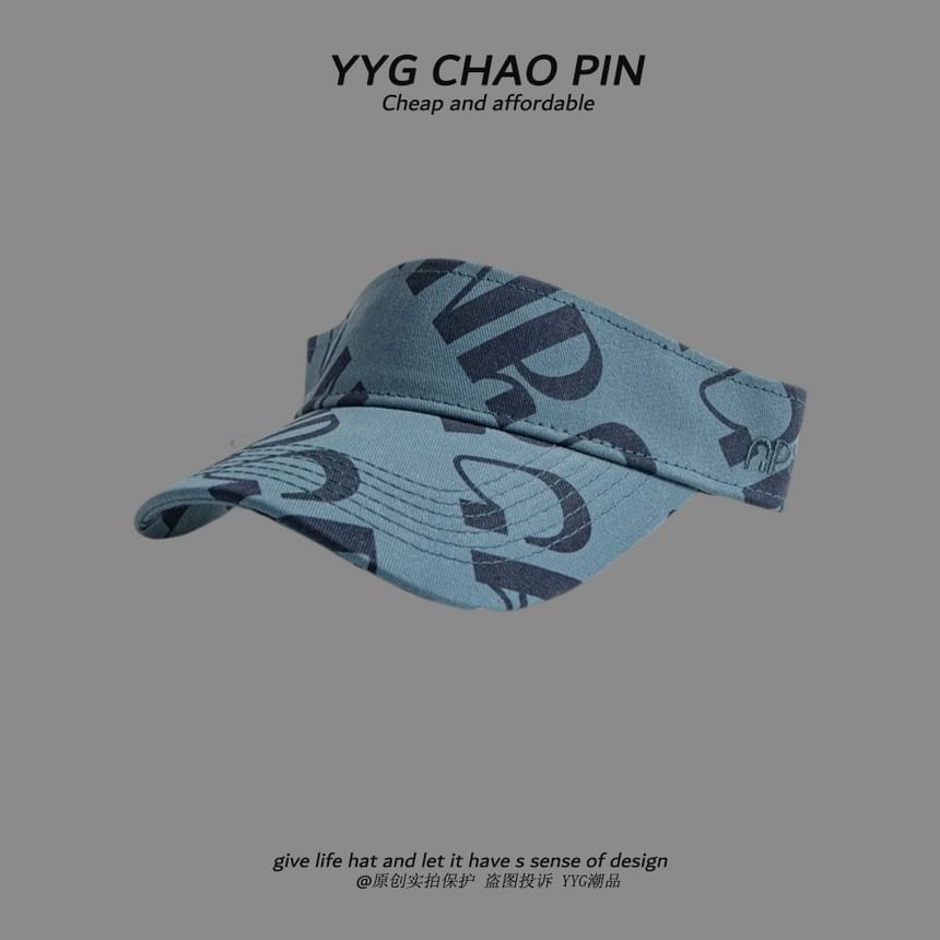Visor Print Lettering Sun