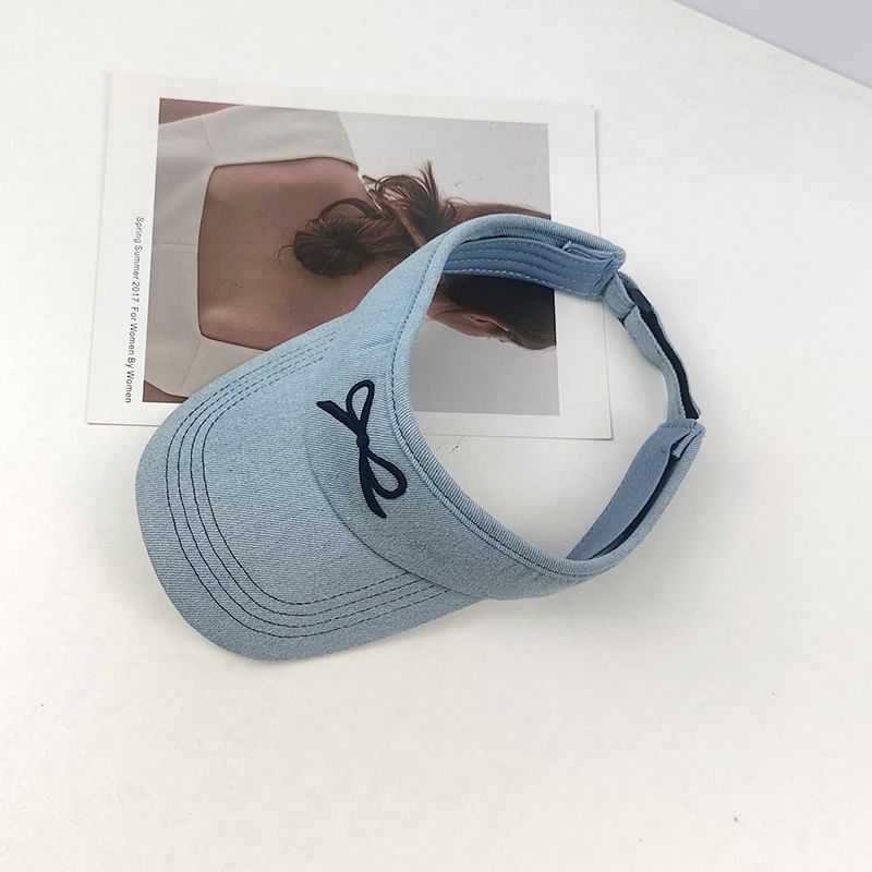 Visor Bow Sun Embroidered